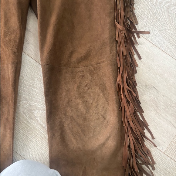 Scully Brown Fringe Boot Cut Pants- Western style! - Picture 3 of 9